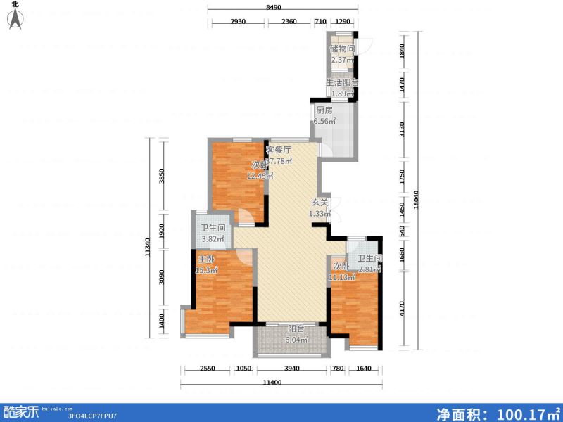 包頭裝修方案包頭萬達廣場144㎡